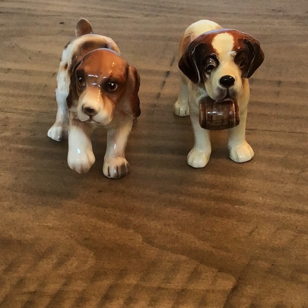 Vintage Saint Bernard from Goebel and vintage cocker spaniel figurines - Picture 2 of 14